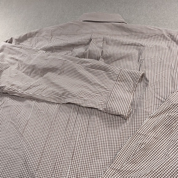 Vintage Ralph Lauren Blake Shirt Men M Brown‎ Gingham Button Down Two-Ply Cotton - Picture 8 of 8